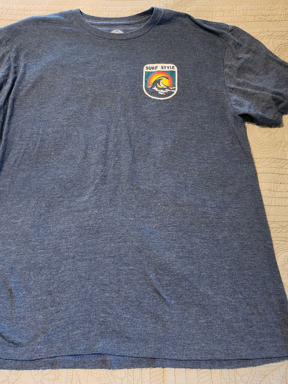 Surf Style Men's Short Sleeve T-Shirt - Heather Navy